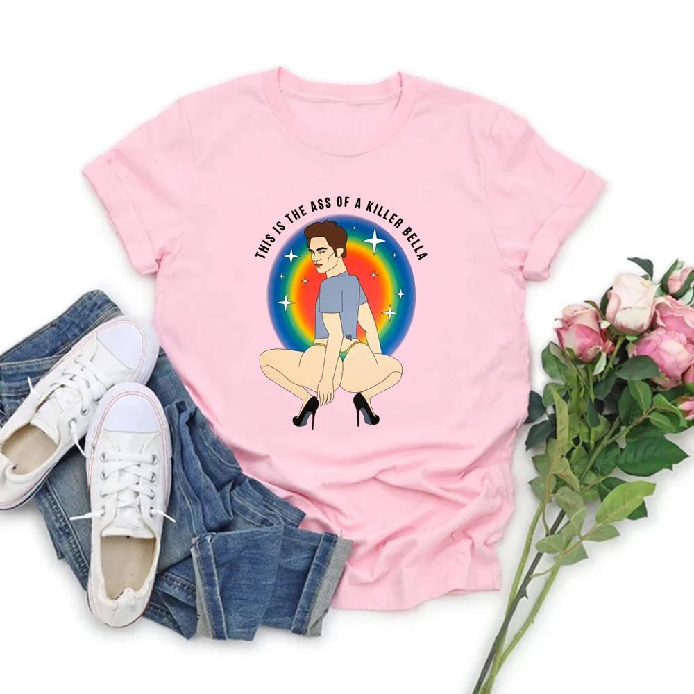 This Is The Ass of A Killer Bella T-Shirt Edward Cullen Shirt Unisex Short Sleeve T-shirt Funny Graphic Tees LGBT Rainbow Tops