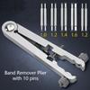 Watchband Opener Wristband Remover Plier V-Shaped Adjuster Pliers Watch Strap Disassembly Assembly Aluminum Alloy Repair Tool