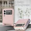 For Samsung Z Flip4 Non -Slip Card Holder Leather Phone Case For Samsung Galaxy Z Flip4 5g Flip 4 Flip3 Flip 3 Shockproof Funda