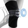 1 ks Nadměrná velikost Kolenní ortézy Úleva od bolesti, Kompresní kolenní návleky s gelovou podložkou na čéšku a bočními stabilizátory, Podpora pro vzpírání