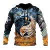 Men's Four Seasons Fashion 3D Printed Hoodie 3D Skull Print Men's Fashion Men's Horror Hoodie Top 2026 Ropa Barata