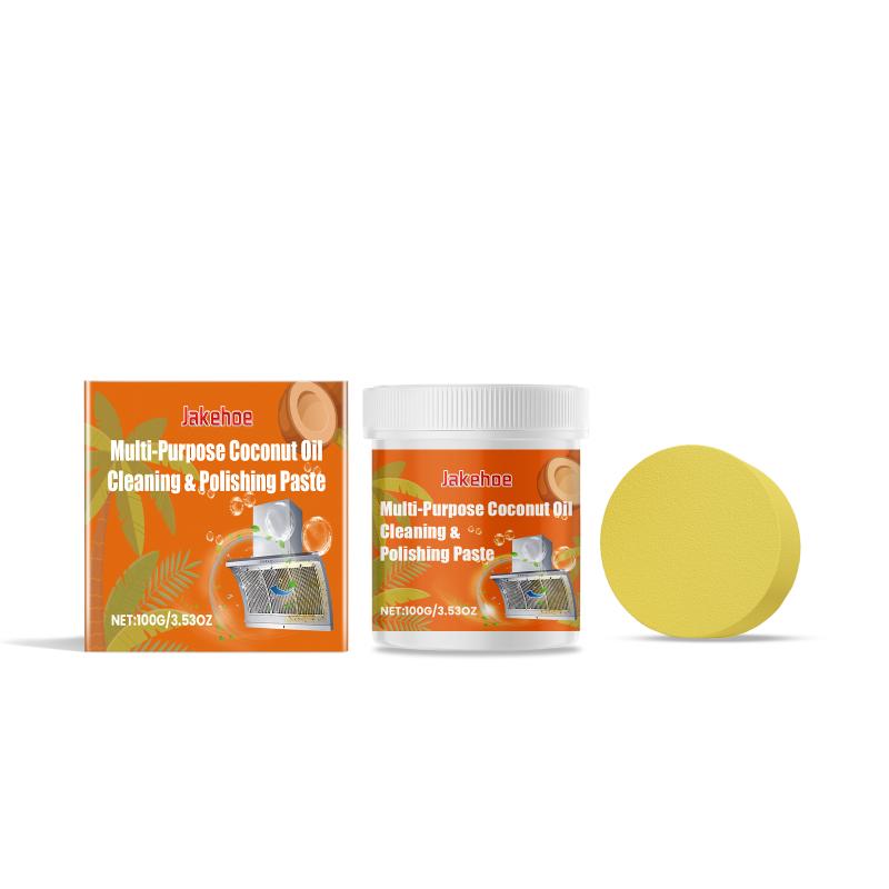 JAKEHOE Multi-Purpose Cleaning and Polishing Paste - Kitchen Stove Countertop Stain and Oil Removal and Polishing Surface