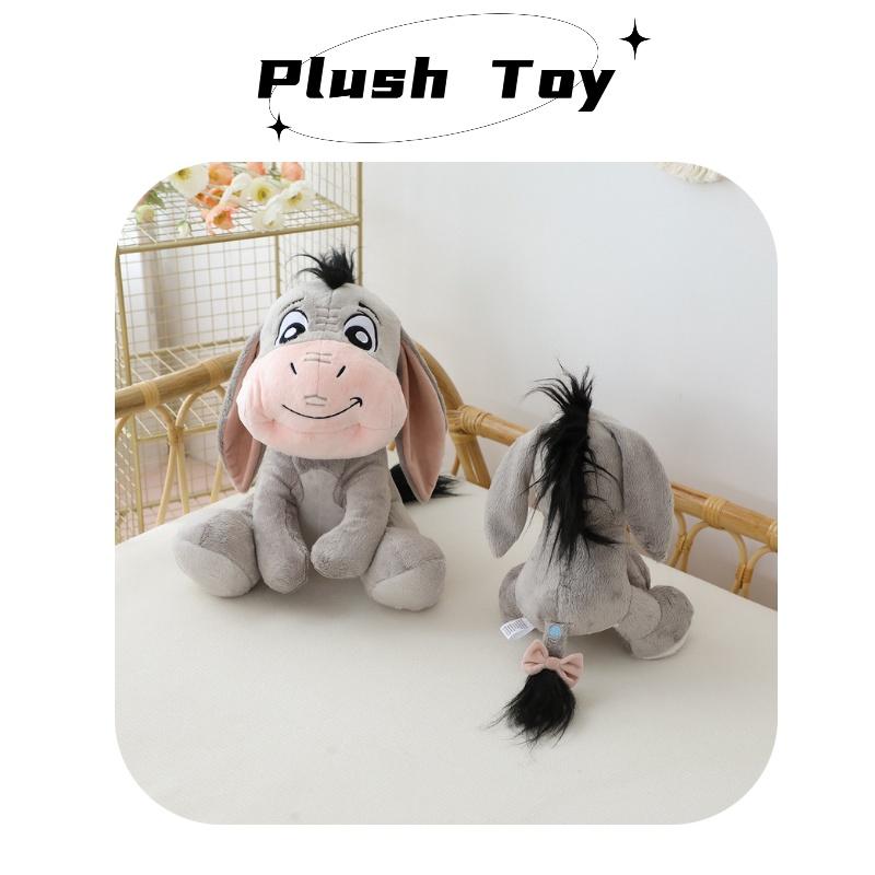 Cute Grey Plush Donkey Toy For Kids Soft And Cuddly Stuffed Animal Doll, Perfect Gift For Children