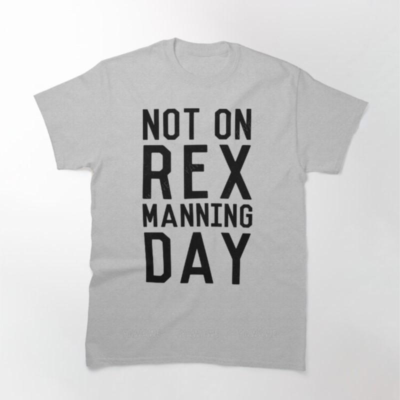 

Mens brand fashion tshirt Summer T shirts For Men Rex Manning DayBlack Printed T Shirt male oneck short sleeve casual tops S