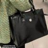 Women'S Large Capacity Tote Bag Versatile Pu Handbag One Shoulder Crossbody Satchels Bag Black White Commuter Bags