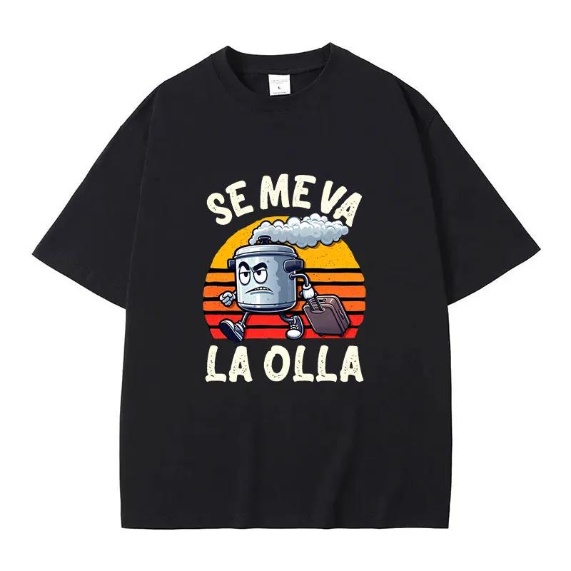 

Men Women 100 Cotton Soft Unisex Casual Tops Mens Tee Se Me Va La Pinza TShirt Funny Spanish Jokes Y2k Vintage Tshirt For 4XL