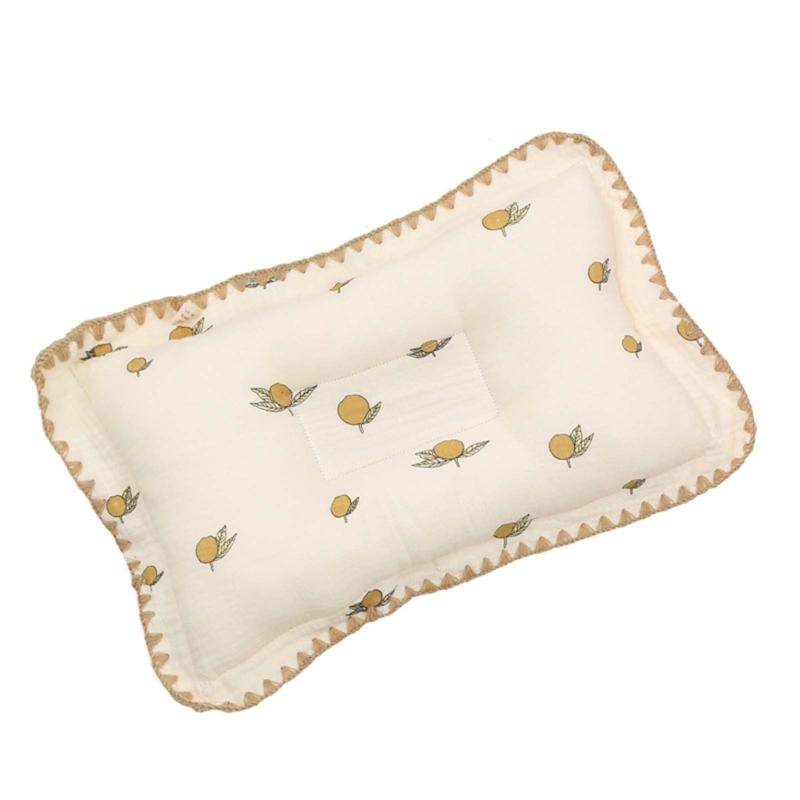 

Breathable Infant Pillow Animal Pattern Baby Newborn Pillow Soft Organic Cotton Toddler Pillow Bassinet Bedding Pillow