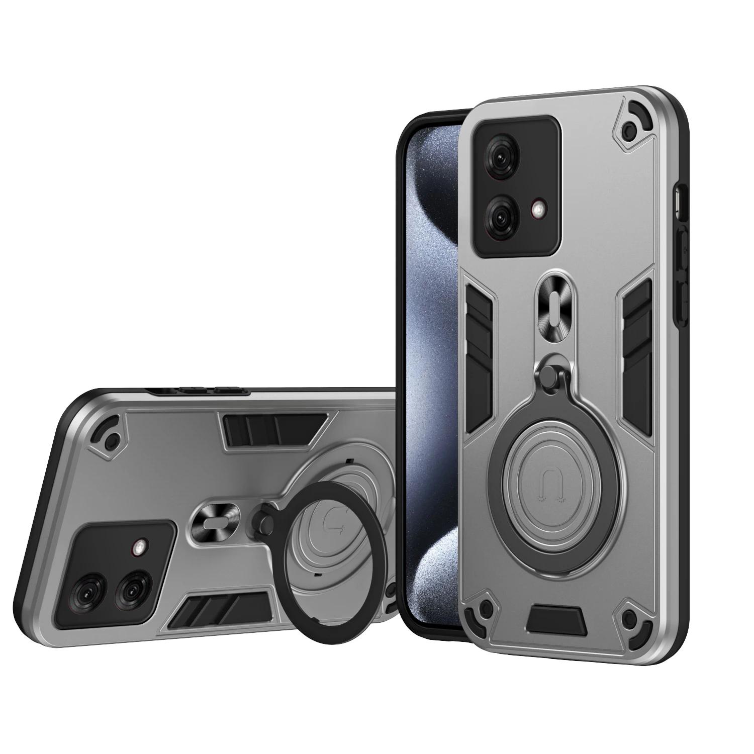 

Armor Case for Motorola Moto G84 Car Mount Magnetic Ring Holder Silicone Hard Phone Cover MotorolaG84 XT2347 XT2347-1 XT2347-2 Motorola Moto G84