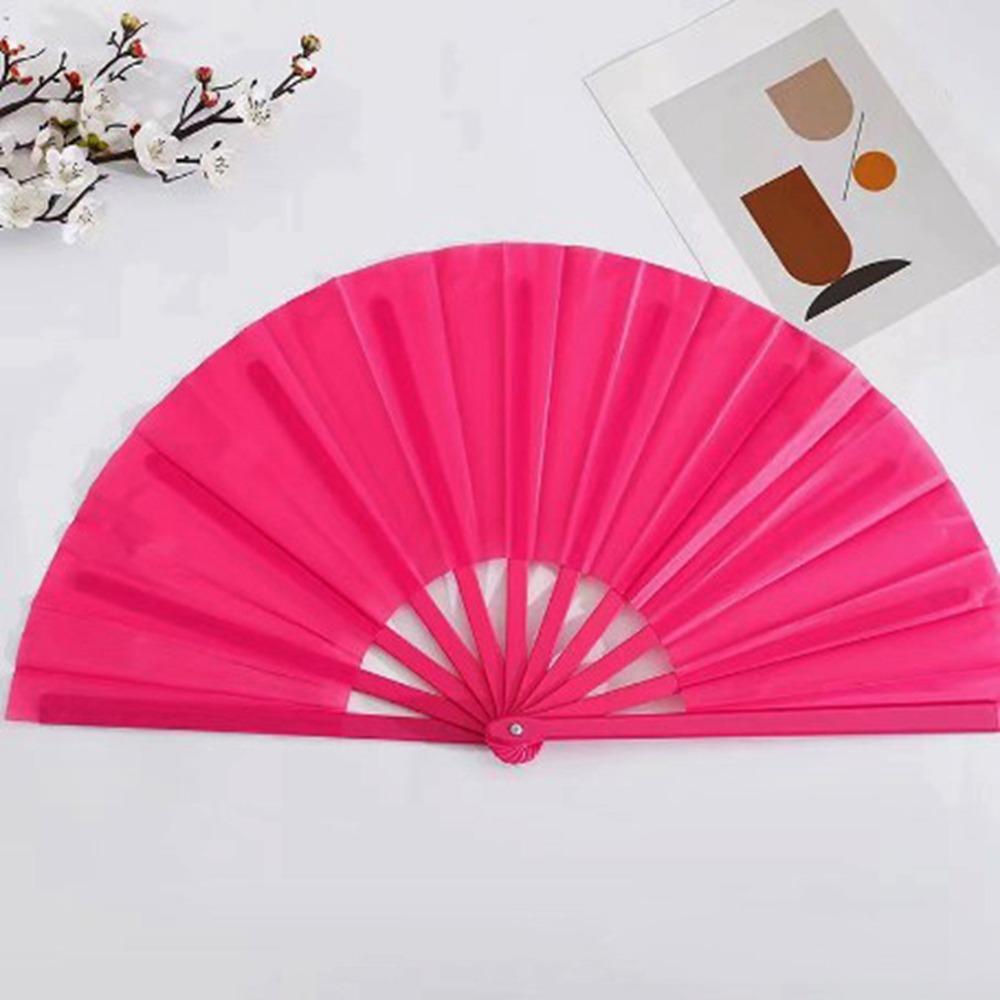 Plastic Bone Chinese Tai Chi Yoga Kung Fu Fan 33cm Hand Folding Stage Fan  Wedding Party Decor