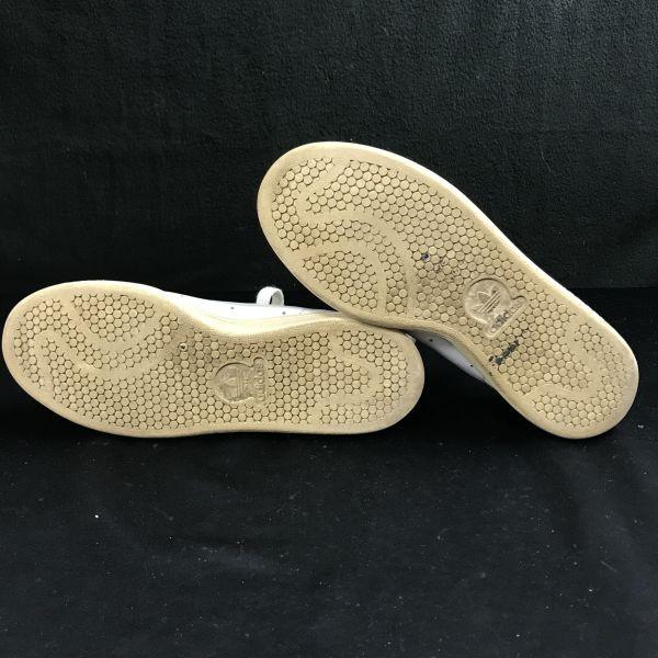 Adidas Stan Smith Low Cut Leather Sneakers 5.5 23.5 White men(USED)