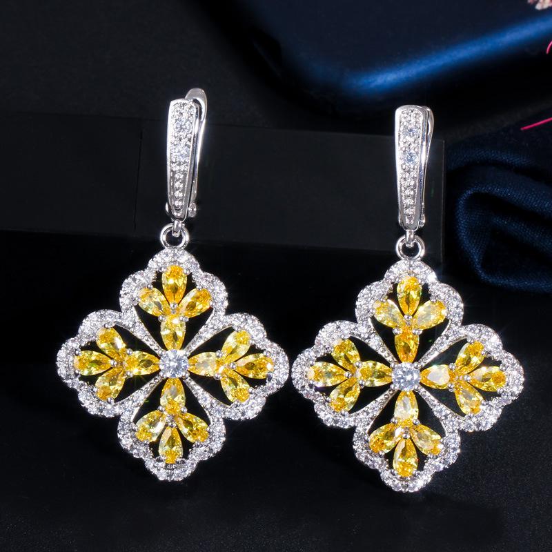 

E0311 Многоцветные на выбор, Креативные женские серьги-украшения, Серьги с цирконами 3A высокого класса