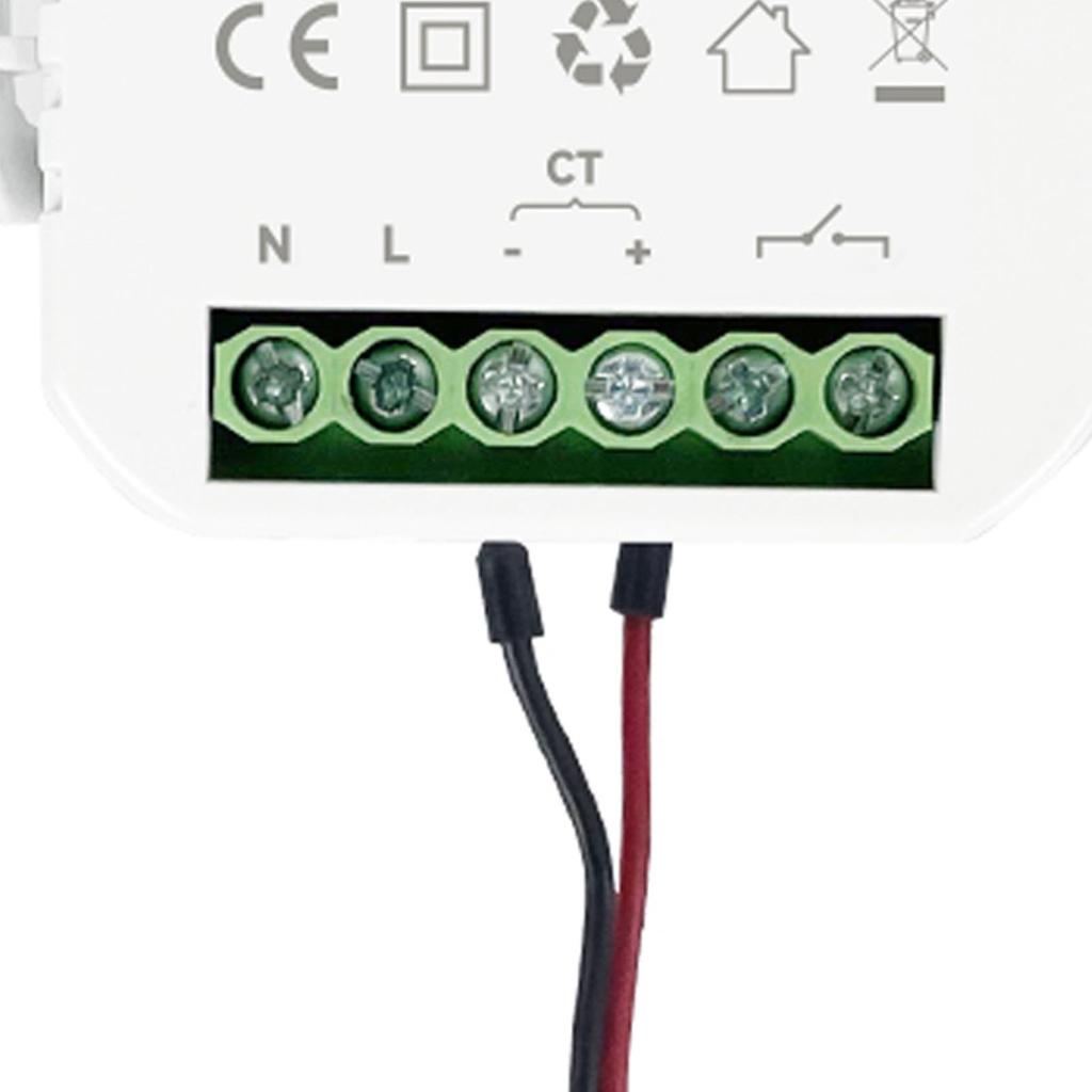 WLAN Smart Energiemonitor Einphasen-Klammer Stromzähler mit 200A CT Stromwandler