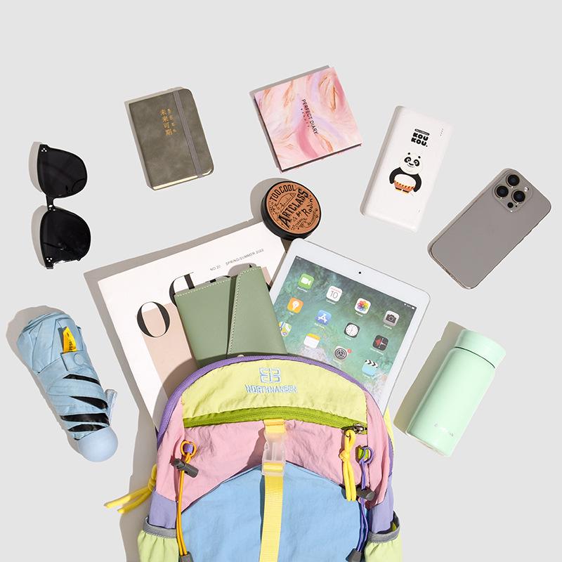 Color Block Waterproof Outdoor Sports & Travel Backpack, Wear-Resistant & Trendy for Camping