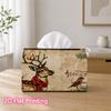 1pc 2D Flat Printed 17.78X10.92X12.95cm Tissue Box Deer And Robin Bird Suitable for Tissues/Roll Paper/Napkins CJH528S190