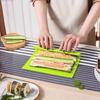 Dubbelsidig Imitation Bambu Sushi Rullmatta Livsmedelsgodkänd Silikon Rullmatta Ny Non-Stick Sushi Rulle Hållbara Återanvändbara Verktyg