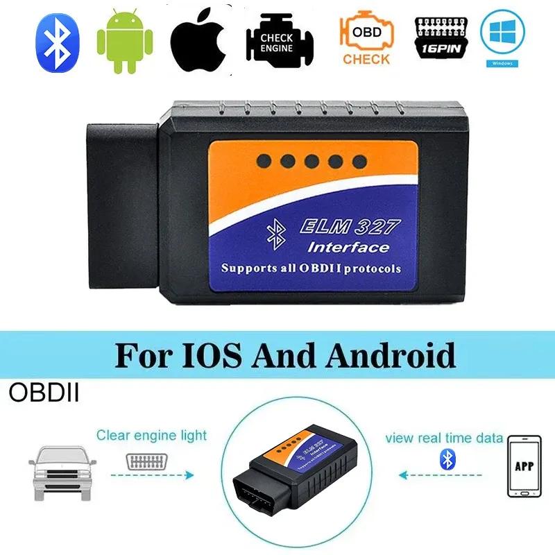 Automotive Fault Detector ELM327 V1.5 OBD2 Scanner Bluetooth Car Diagnostic Tool For Android /IOS Code Reader
