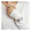 Gin No Large Openwork Wave Plate 925 Sterling Simple Accent with Wave [Shinjuku Kura] Bangle, Silver, Wide, Large, Lines, Women's