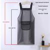 Waterproof Oil-Proof Semi-Transparent TPU Cooking Apron for Adults - Soft Leather, Hand Wiping, and Extended Coverage for Dishwashing.