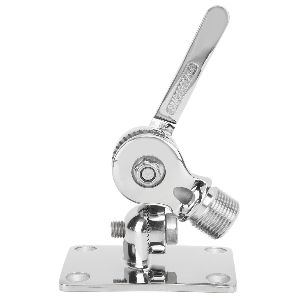 Marine Grade VHF Antenna Base Mount 93 X 64mm Stainless Steel Adjustable Mount Base Bracket For