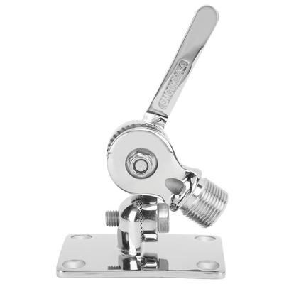Marine Grade VHF Antennenfußhalterung 93 X 64mm Edelstahl Verstellbare Montagefußhalterung Für
