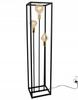 BLACK METAL FLOOR LAMP 130 CM