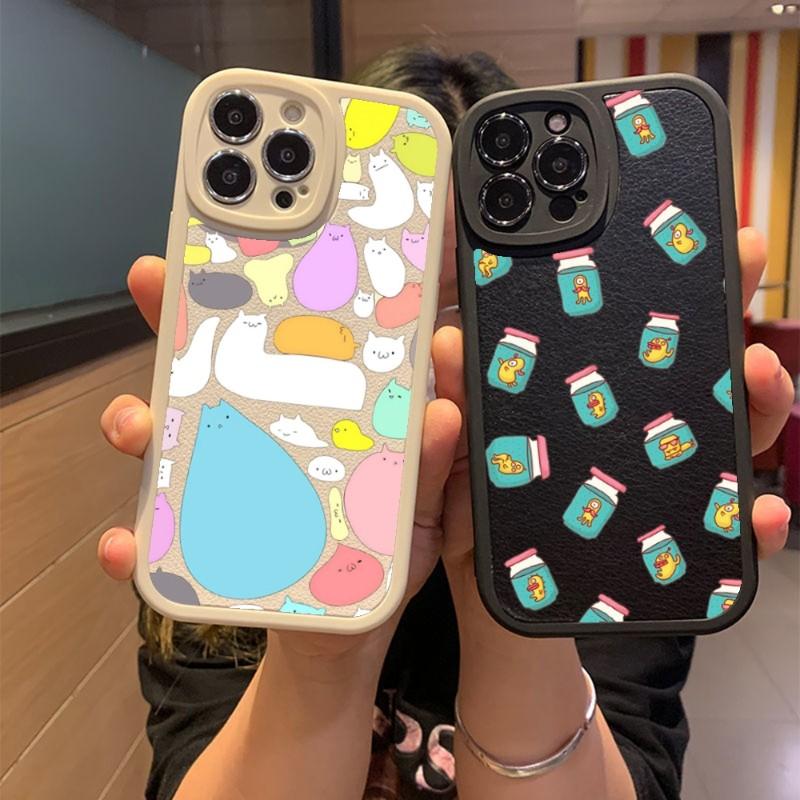 

Girly Heart Cute Phone Case For Apple Iphone 13 14 Pro 11 12 Mini Max X Xr Xs 8 7 Puls Lambskin Silicone Cover iPhone 7