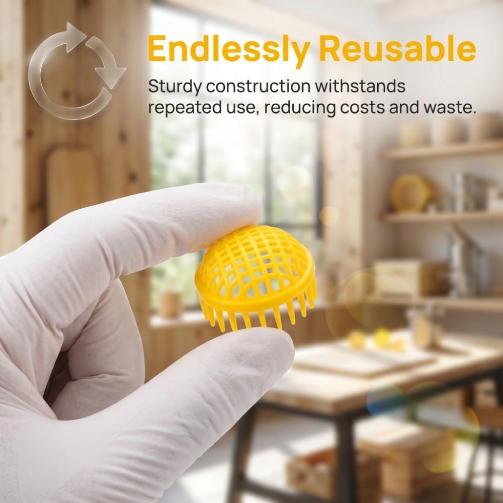 6Pcs Durable Queen Bee Rearing Box Plastic Bee Rearing Tool Ventilated Queen Bee Cage  Beekeeping