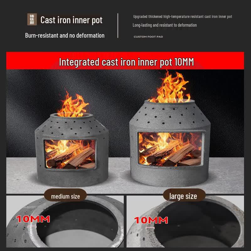 Jundingying Multi-Fuel Gasification Heating Stove Kit