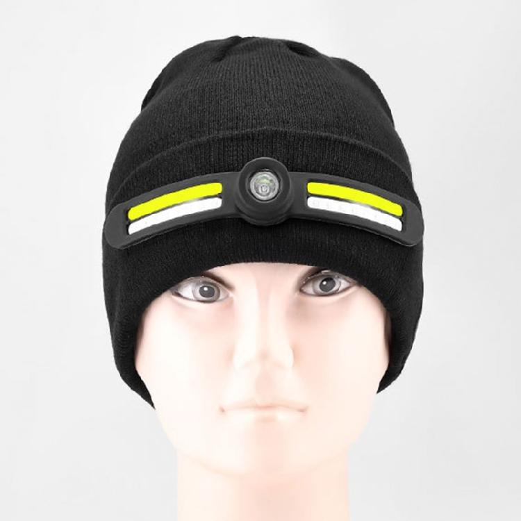 Easy To Clean Removable LED Lamp Knit Hat Rechargeable Outdoor Headlamp Cap For Enthusiasts Night Event And Family Use