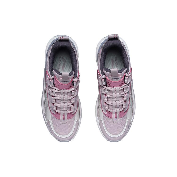 Li Ning Nebula Textile, Synthetic Leather Cushioning Slip Resistant Abrasion Resistant Breathable Lightweight Low top AGCR014-4