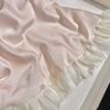 Women's Summer Ice Silk Sling Pajama Set with Chest Pad - Sexy Petal Vest & Shorts