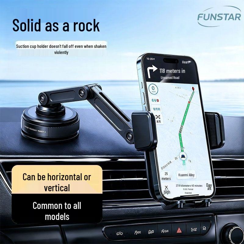 Magnetic Rotating Car Phone Holder with Suction Cup