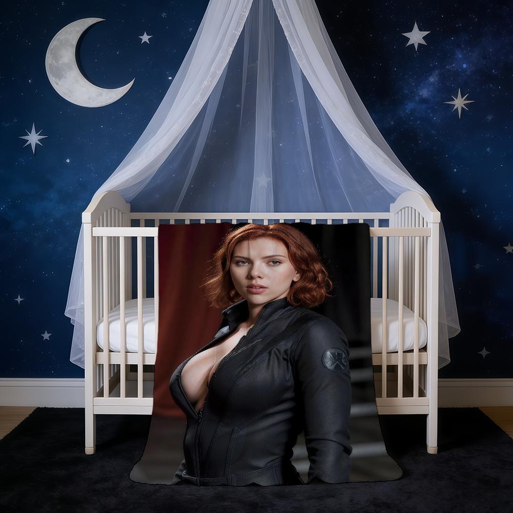 Blanket Super Warm Comfortable Plush Throw Blanket Child Home Sofa Bedroom J-Johansson S-Scarlett Actor Gift