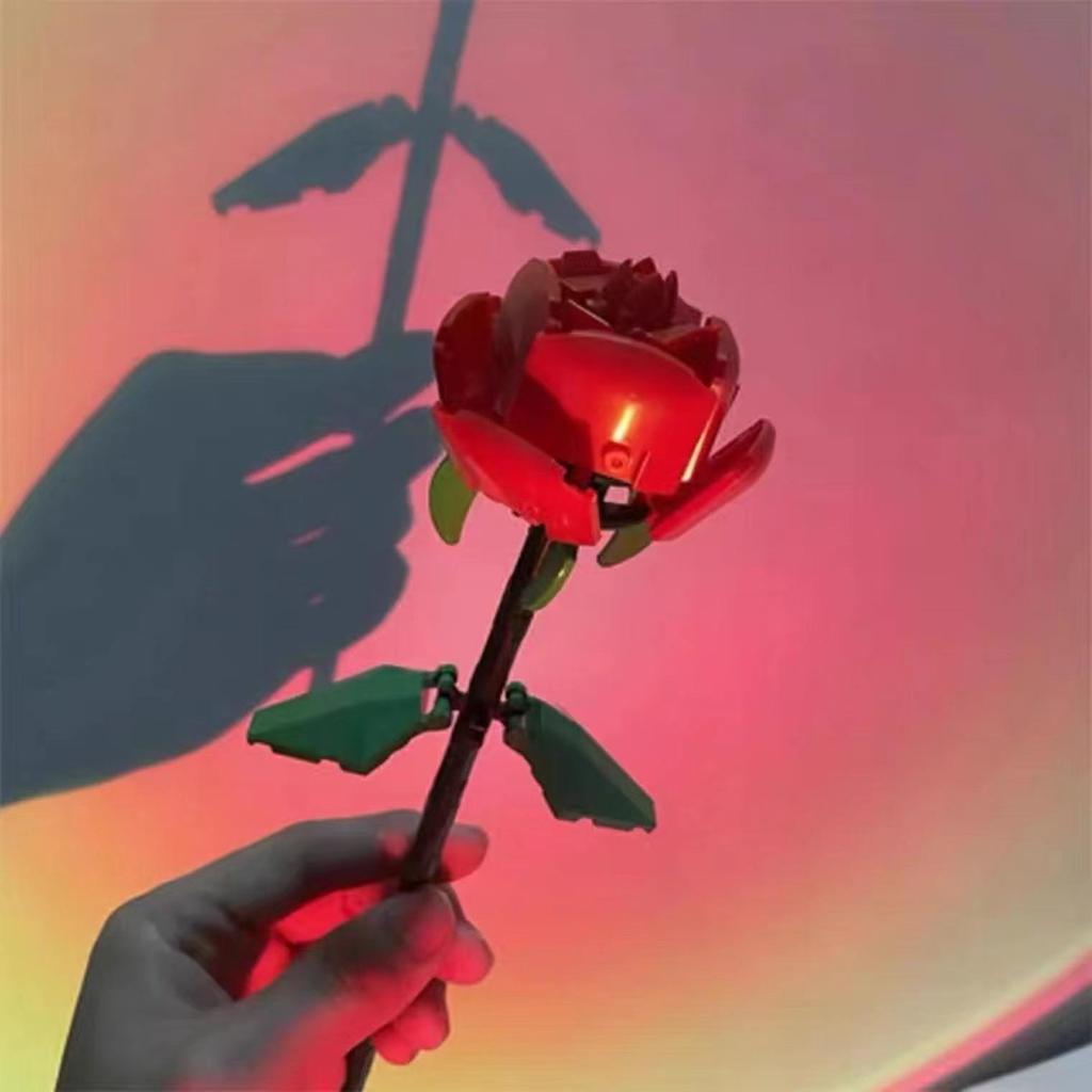 Compatible LEGO Rose Bouquet Building Blocks Valentine's Day Gift for Girls