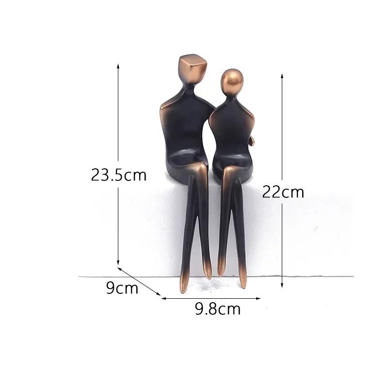 

Смола Пара Влюбленных Статуэтка Орнамент Свадебный Юбилейный Подарок День Святого Валентина Друг Скульптура Украшение Фигурка Дом