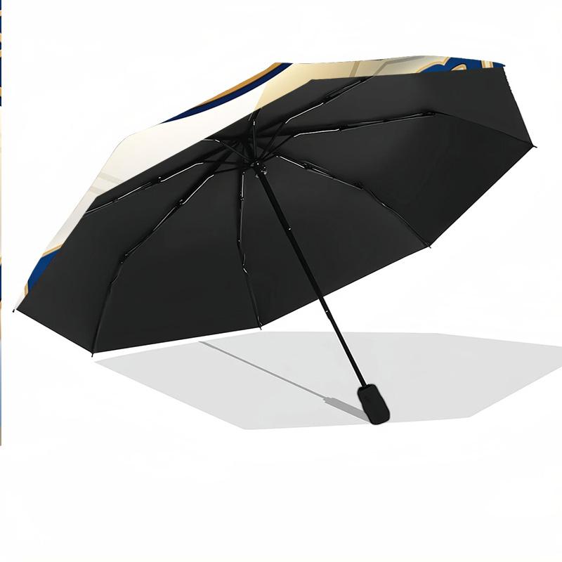 8 Rib Auto Folding Umbrella Fenerbahçe FC Print Custom Name Text Portable Rain Gear