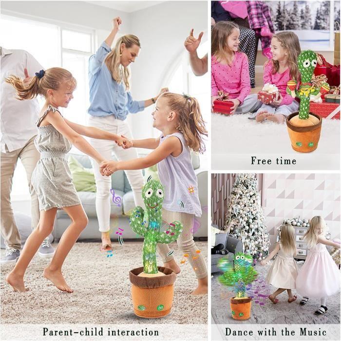 Cactus qui danse et rpte Jouet de Mignon Cactus Dansant Luminescent Cactus Chantant EnfantsChant 120Enregistrementclairage