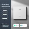 Smart Switch with AG Skin-feel Panel Connects To Mijia APP, Supports Xiao Ai Voice Control, Remote, and Touch Control.
