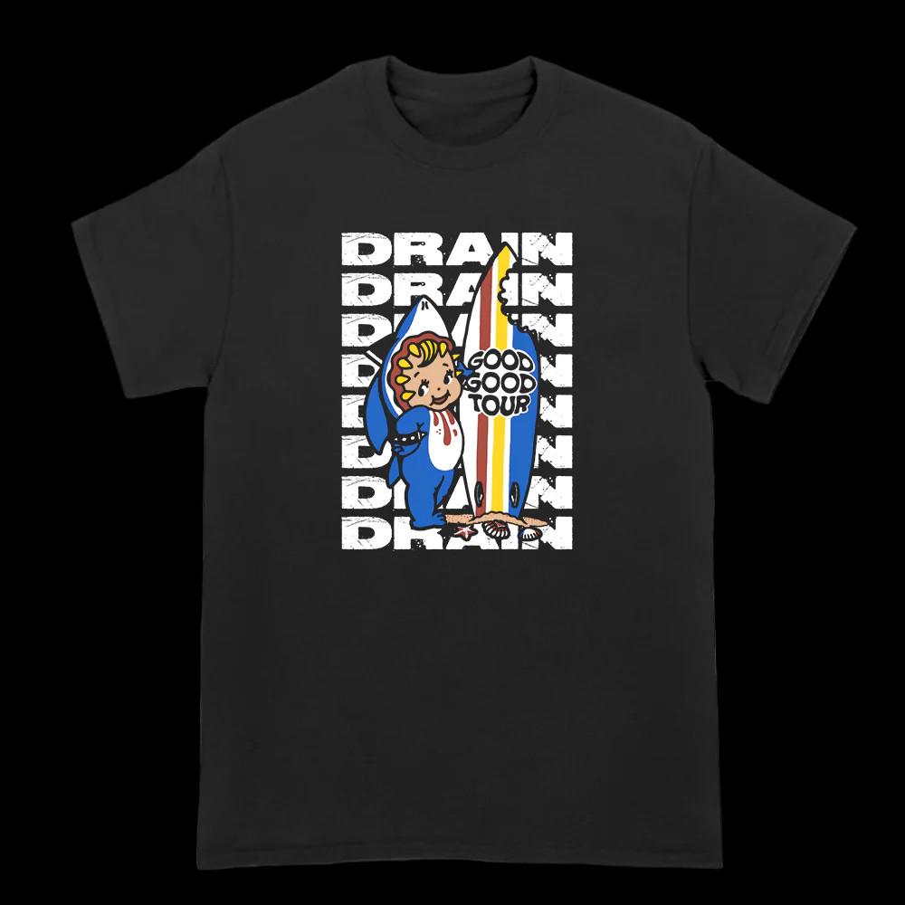 

VTG Drain Band Black T-shirt Unisex Tee All Sizes S To 45Xl XZ636 Unisex T-Shirt 5XL різнокольоровий