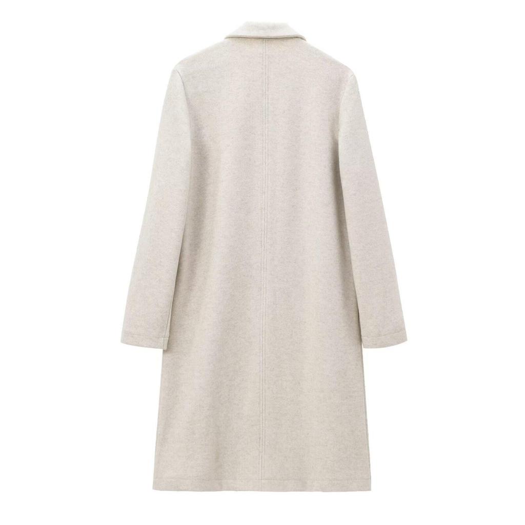 2025 Retro Europäischer & Amerikanischer Damen Wollreversmantel mit Knopfdetails - Vielseitige und Weiche Pendlerjacke