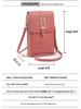 Urban Minimalist Women's Touchscreen Crossbody Bag – Multifunctional Card Holder & Coin Purse 