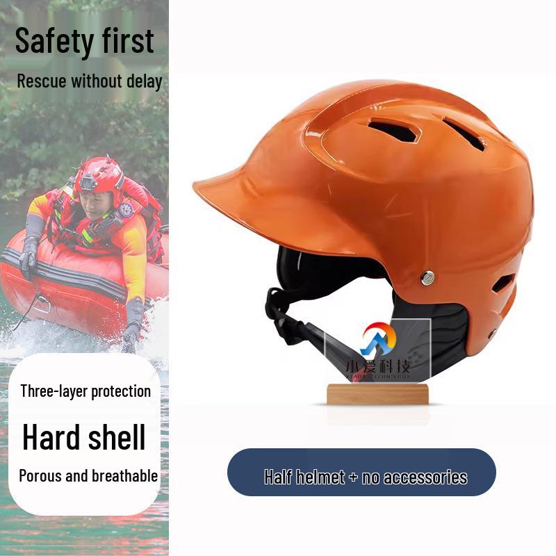 Marine Safety Helmet: Breathable, Impact-Resistant Full Face Protection for Water Sports and Flood Area Rescue.