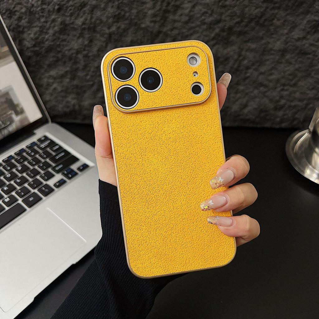Duże Okno z Wzorem Liczi Etui na Telefon dla Apple 16PRO/16/17PROMAX z Precyzyjnymi Otworami, Modny Akrylowy Design