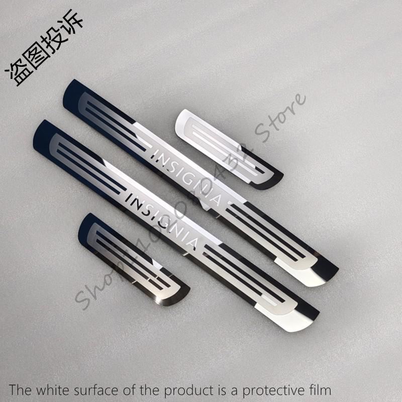 cdnjv6 4pcs/lot For 2013-2020 Vauxhall Opel Insignia ultra-thin door sill cover stainless steel car Accessories