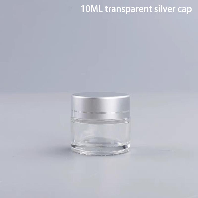 1Pcs 5Ml 9Ml Glass Jar Skin Care Eye Cream Jars Lotion Pot Refillable Bottle Makeup Eye Shadow Storage Cosmetic Container
