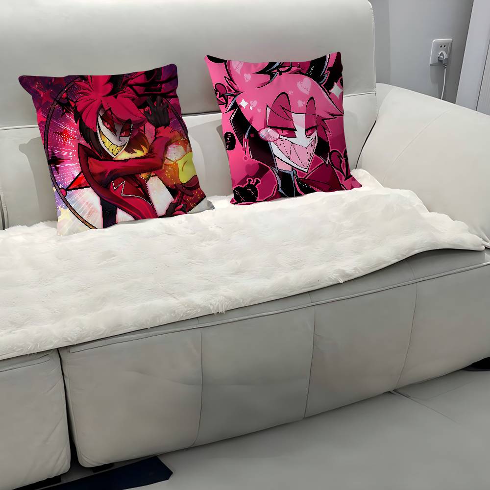 H-Hazbin A-Alastor Poszewka Zdejmowana Zmywalna Poszewka na Poduszkę – Miękka Pościel na Wszystkie Pory Roku