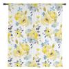 Plant Yellow Watercolor Flowers Sheer Curtains for Living Room Modern Voile Curtain Bedroom Tulle Curtains Window Drapes Decor