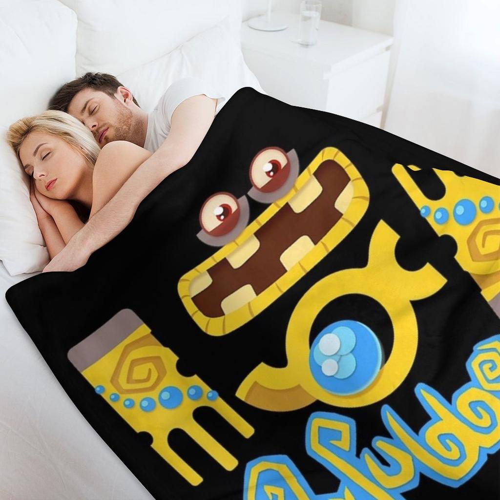 My Singing Monsters Wubbox Funny Throw Blanket cosplay anime Nap Thins Hair Blankets