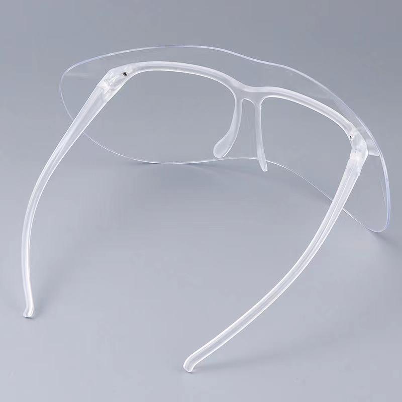 Black Frame Butterfly Face Shield Goggles - Anti-Sand & Splash, Clear Protection