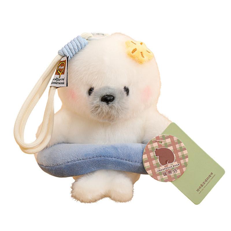 Summer Ocean Sailor Seal Plush Keychain With Soft Short Pile For Girls And Teens